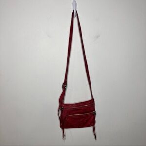 HOBO red leather crossbody‎ bag small size